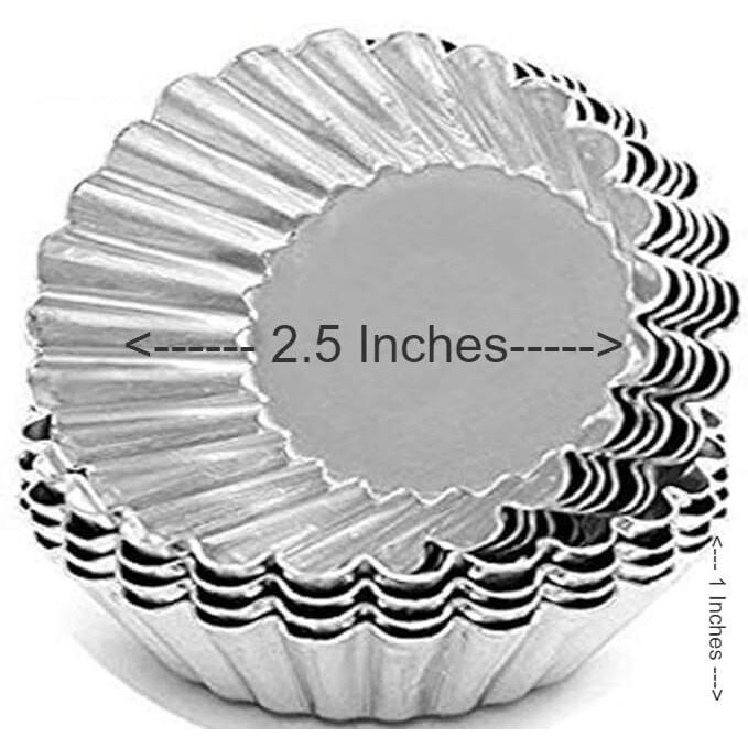Rinkle Trendz Aluminium Candle Mould - Medium - Set of 6 Pieces