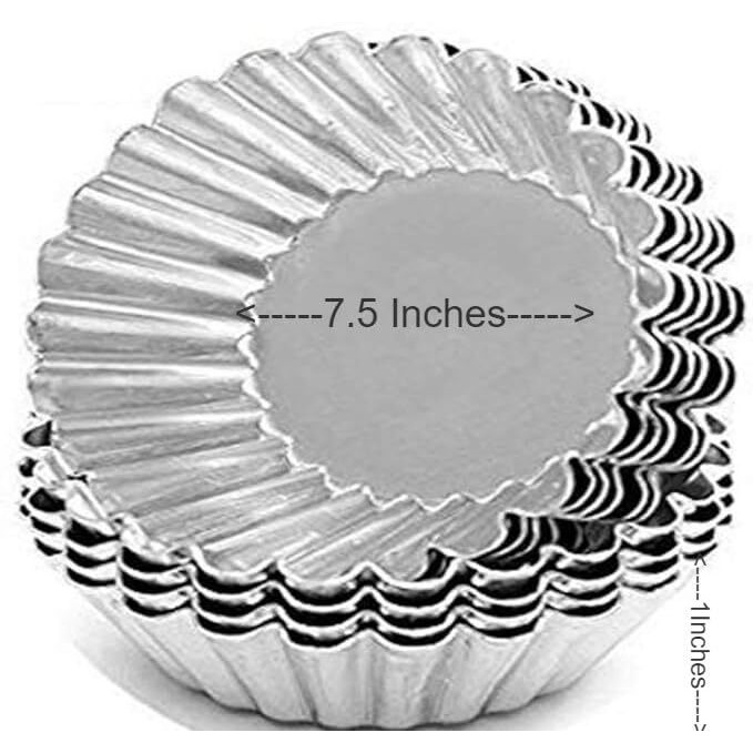 Rinkle Trendz Aluminium Candle Mould - Big - Set of 6 Pieces