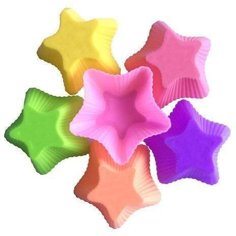 Rinkle Trendz Silicone Star Candle Mould - Set of 6 Pieces - Random Color