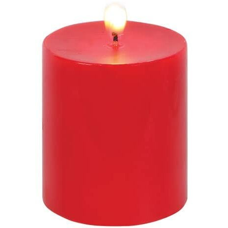 AuraDecor Highly Fragrance Pillar Candle | Scented Votive Candle | Home Decor Candle | Decoration Candle | Spa Candle Set of 1 (Strawberry, 2.75x3 Inch)