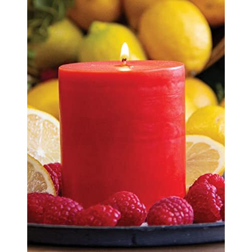 AuraDecor Highly Fragrance Pillar Candle | Scented Votive Candle | Home Decor Candle | Decoration Candle | Spa Candle 2.75x3Inch & 2.75x5Inch Set of 2 (Strawberry, 2.75x5 Inch)