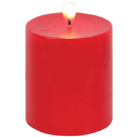 AuraDecor Highly Fragrance Pillar Candle | Scented Votive Candle | Home Decor Candle | Decoration Candle | Spa Candle 2.75x3Inch & 2.75x5Inch Set of 2 (Strawberry, 2.75x5 Inch)