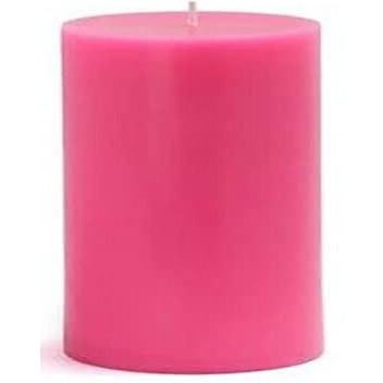 AuraDecor Highly Fragrance Pillar Candle | Scented Votive Candle | Home Decor Candle | Decoration Candle | Spa Candle Set of 1 (Rose, 2.75x3 Inch)