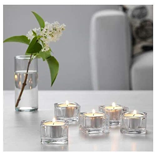 Ikea GLASIG Tealight Candle Holder, 5x3.5cm, Set of 5pack,Glass