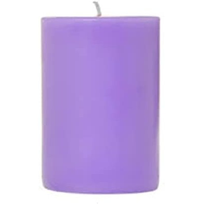 AuraDecor Highly Fragrance Pillar Candle | Scented Votive Candle | Home Decor Candle | Decoration Candle | Spa Candle Set of 1 (Lavender, 2.75x3 Inch)