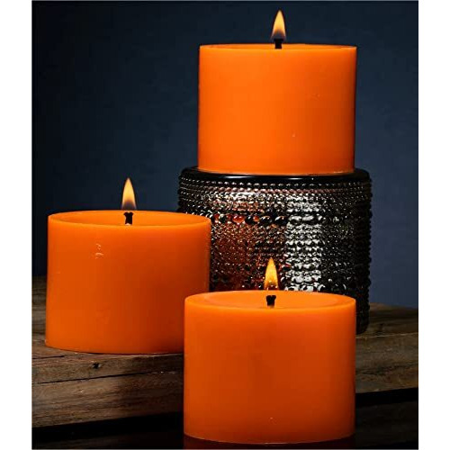 AuraDecor Highly Fragrance Pillar Candle | Scented Votive Candle | Home Decor Candle | Decoration Candle | Spa Candle Set of 1 (Cinnamon, 2.75x3 Inch)