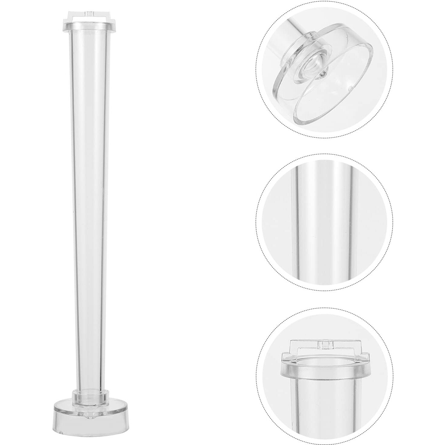 ARTIBETTER Tapered Rod Shaped Candle Making Mold Clear Tapered Candlesticks Point Candle Mould Classic Thin Taper Mold DIY Candle Casting Mold for Making Candles