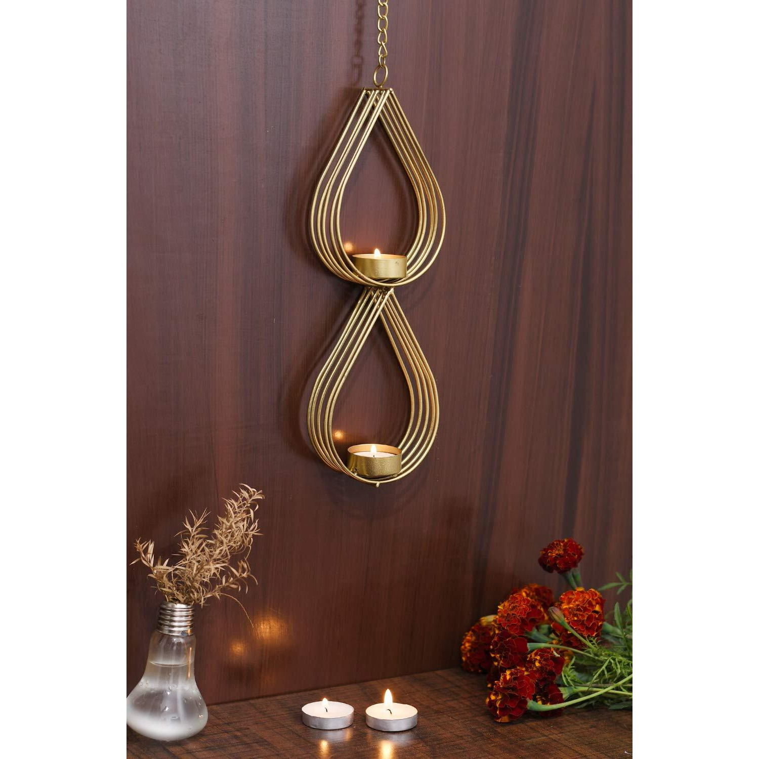 Collectible India Iron Tea Light Candle Holders
