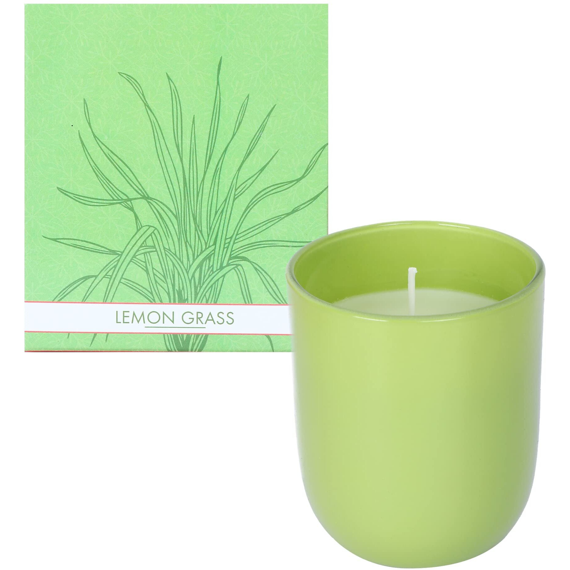 Parkash Candles Premium Scented Glass Candle (Lemon Grass)