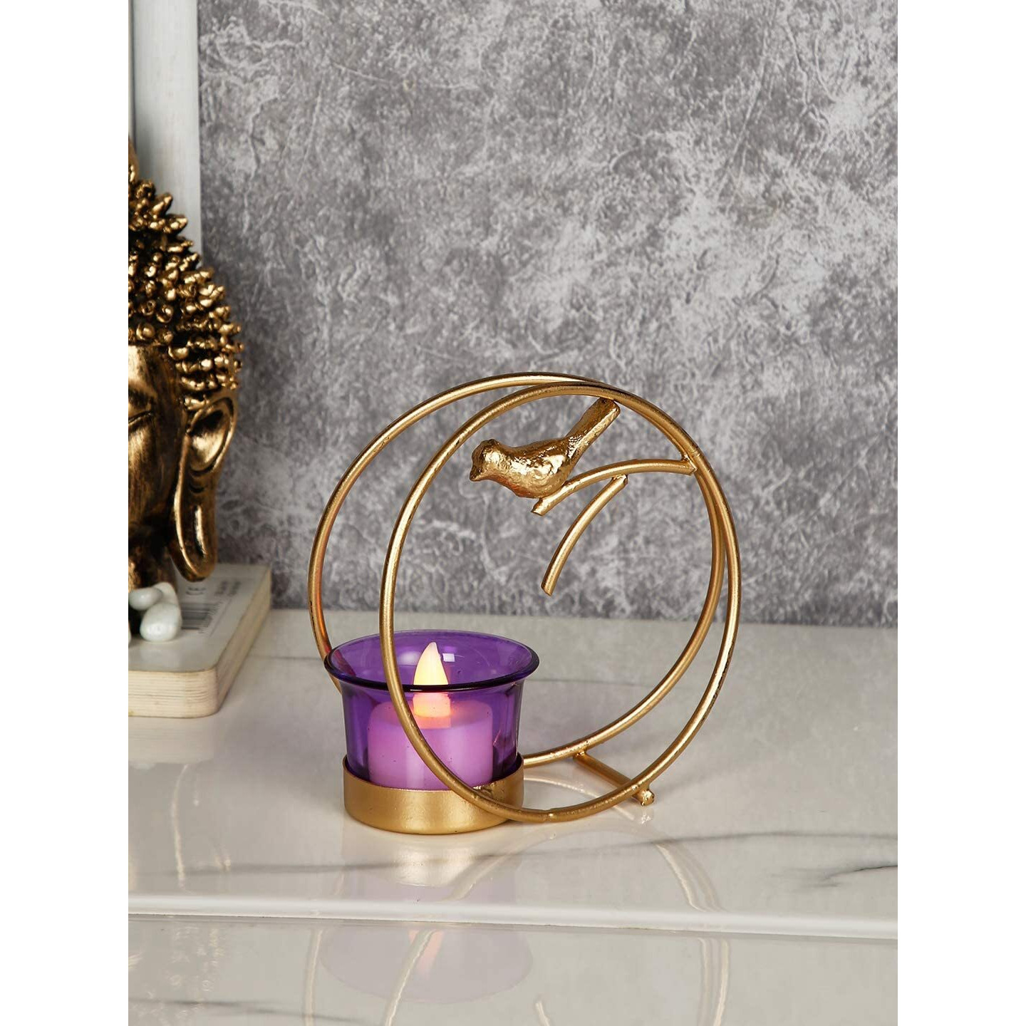 CraftVatika Tealight Candle Holder for Home Diwali Decoration Gift Items Iron Bird Tea Light Candle Holders Stand for Table Top Indoor Outdoor Decor (30 Box)