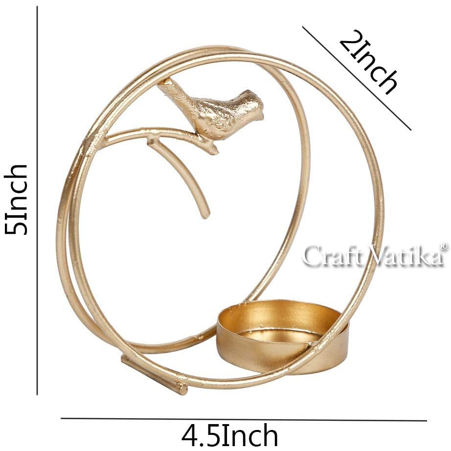 CraftVatika Tealight Candle Holder for Home Diwali Decoration Gift Items Iron Bird Tea Light Candle Holders Stand for Table Top Indoor Outdoor Decor (30 Box)