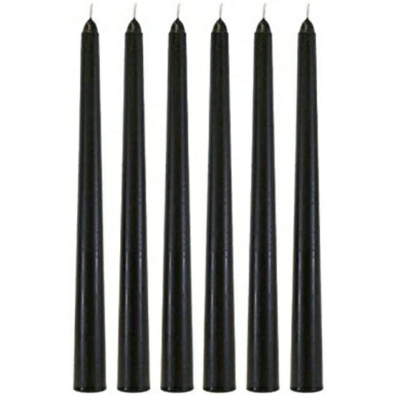 Phobis Spell Candles Black Taper Candle Household Candle 10 inch (Pack of 6)