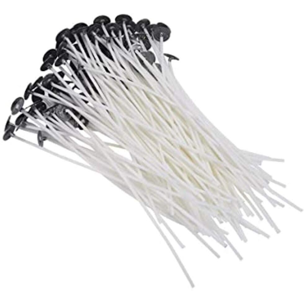PROSPERRO LUMO Parkash Candles Wax Coated Candle Wicks Thread, 50 Pieces, 7 Inch, DIY - White