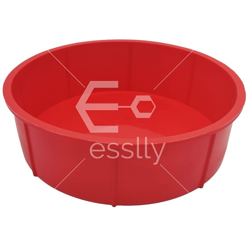 Esslly Cake Silicone Mould | 8 x 2 Size Food-Grade | Multipurpose for Baking, Soap, Chocolate, Candle Making | BPA-Free, Non-Toxic | Made in India