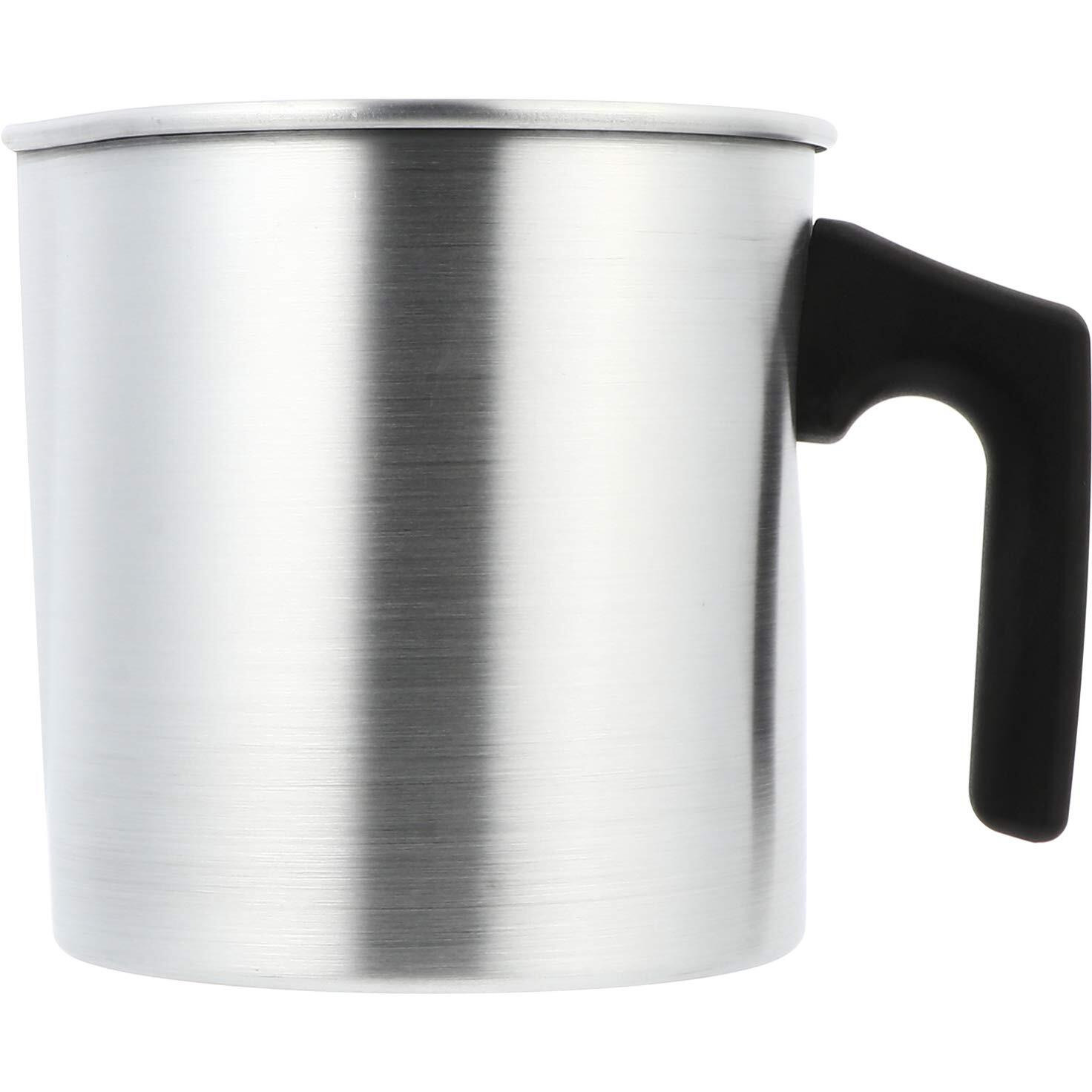 ARTIBETTER 1.2L Candle Pouring Pot Wax Melting Pot, Diy Candle Making Tool (Silver, 16.5X13.5X13)(Alloy, Plastic)