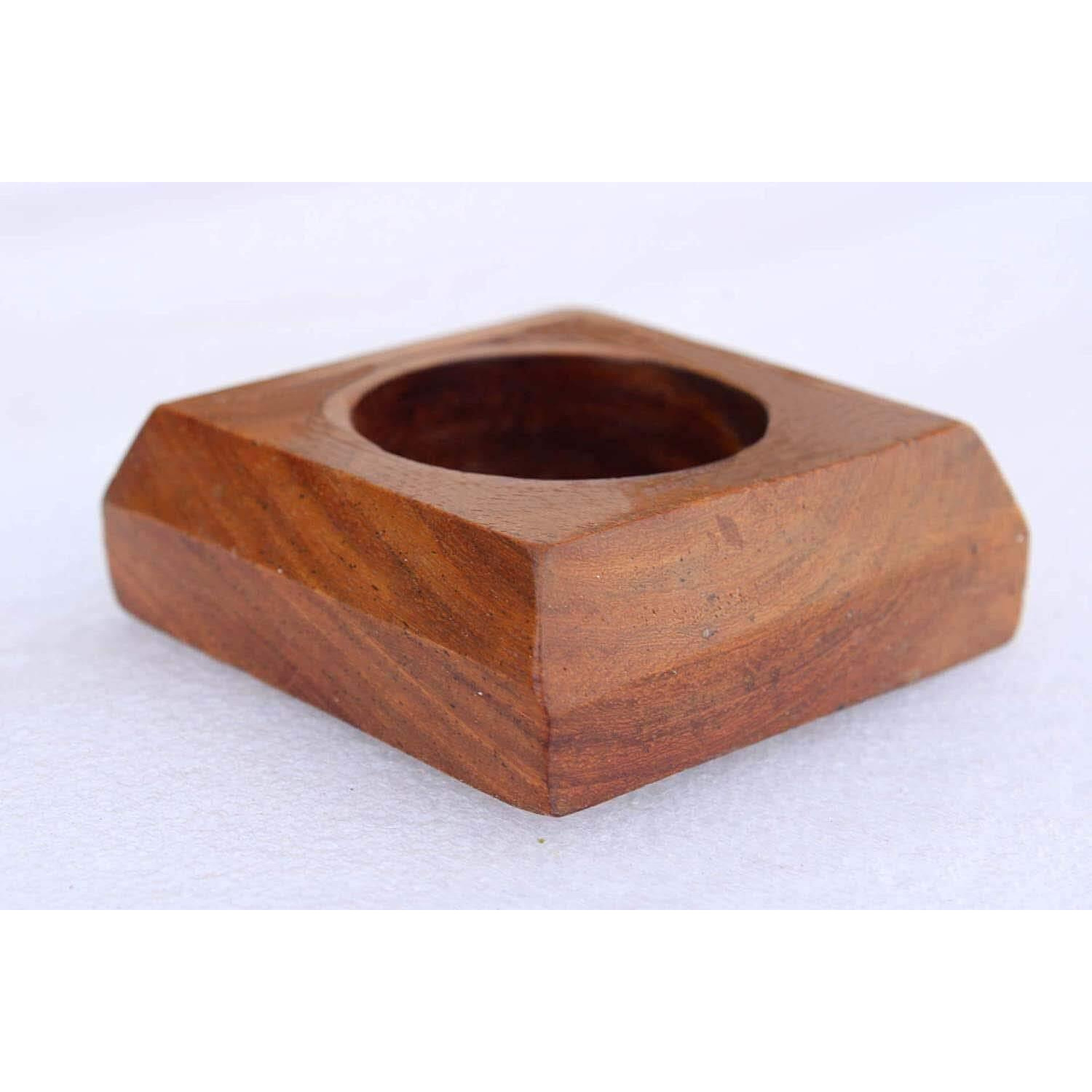 Aprodz Handmade Wooden set of 2 Candle Holder Stand for Home Dcor Decorative Tealight Gifts Item