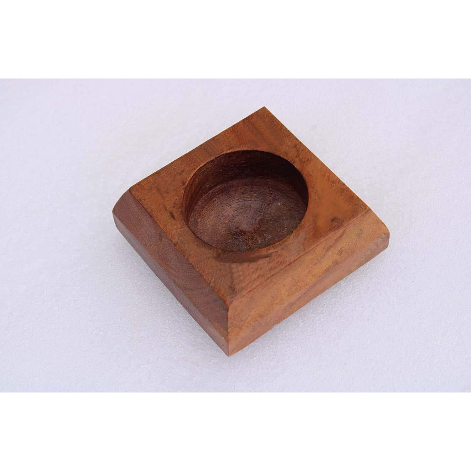 Aprodz Handmade Wooden set of 2 Candle Holder Stand for Home Dcor Decorative Tealight Gifts Item