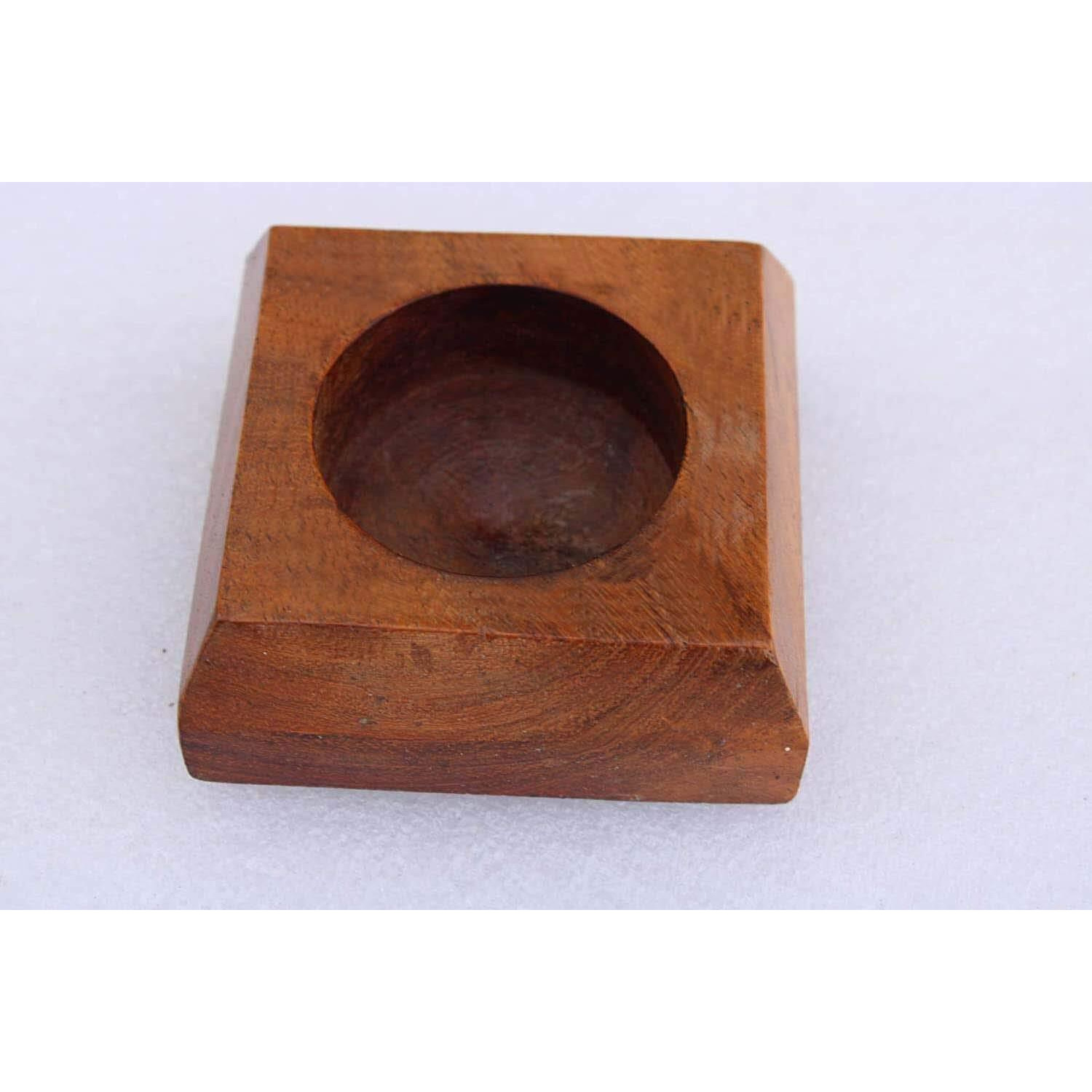 Aprodz Handmade Wooden set of 2 Candle Holder Stand for Home Dcor Decorative Tealight Gifts Item