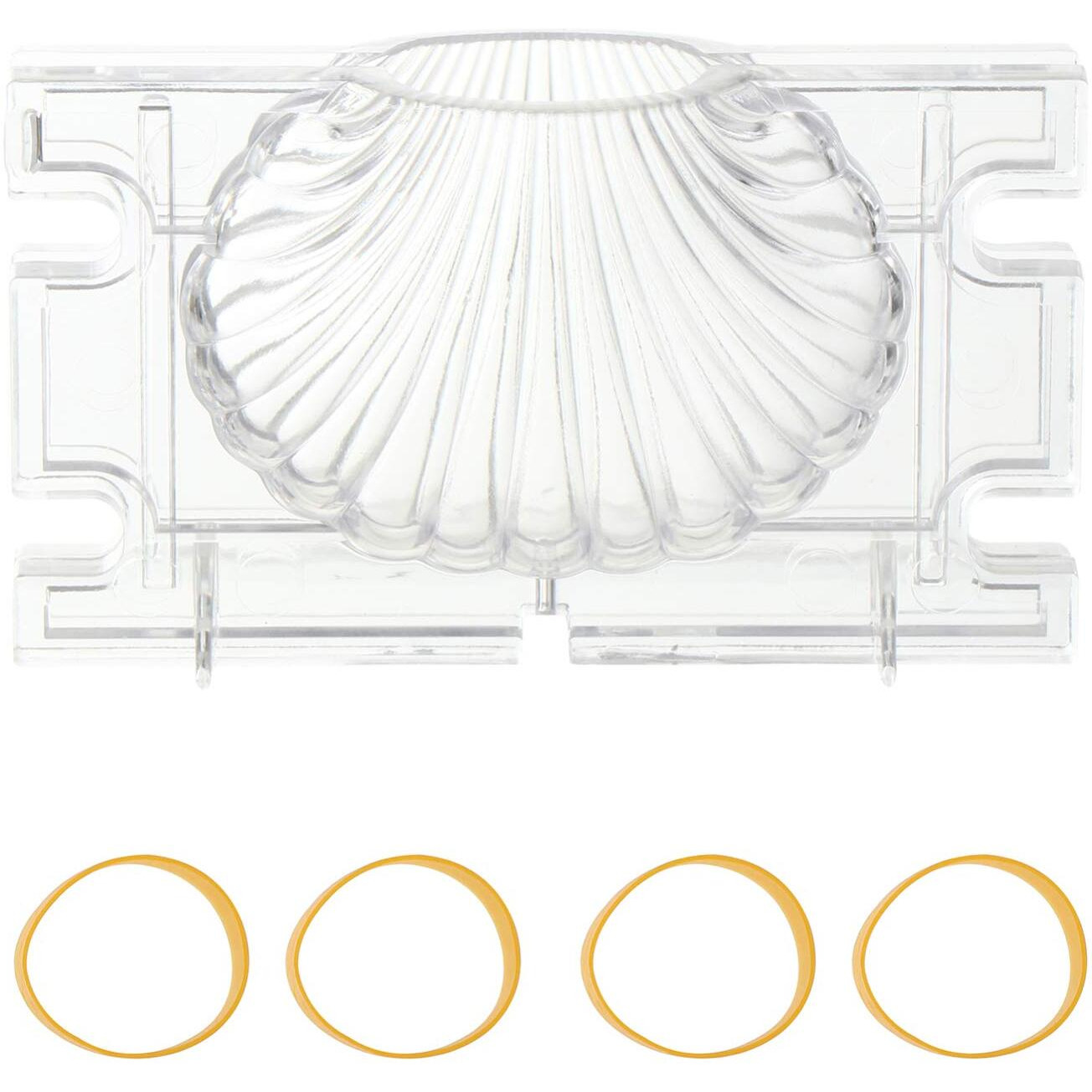 ARTIBETTER 3D Seashell Candle Mold Acrylic Scented Candle Mold Candle Making Aromatherapy Plaster Molds Scallop Soap Mold for DIY Craft Resin oy Wax Decoration 9.5X5.5X3.5CM