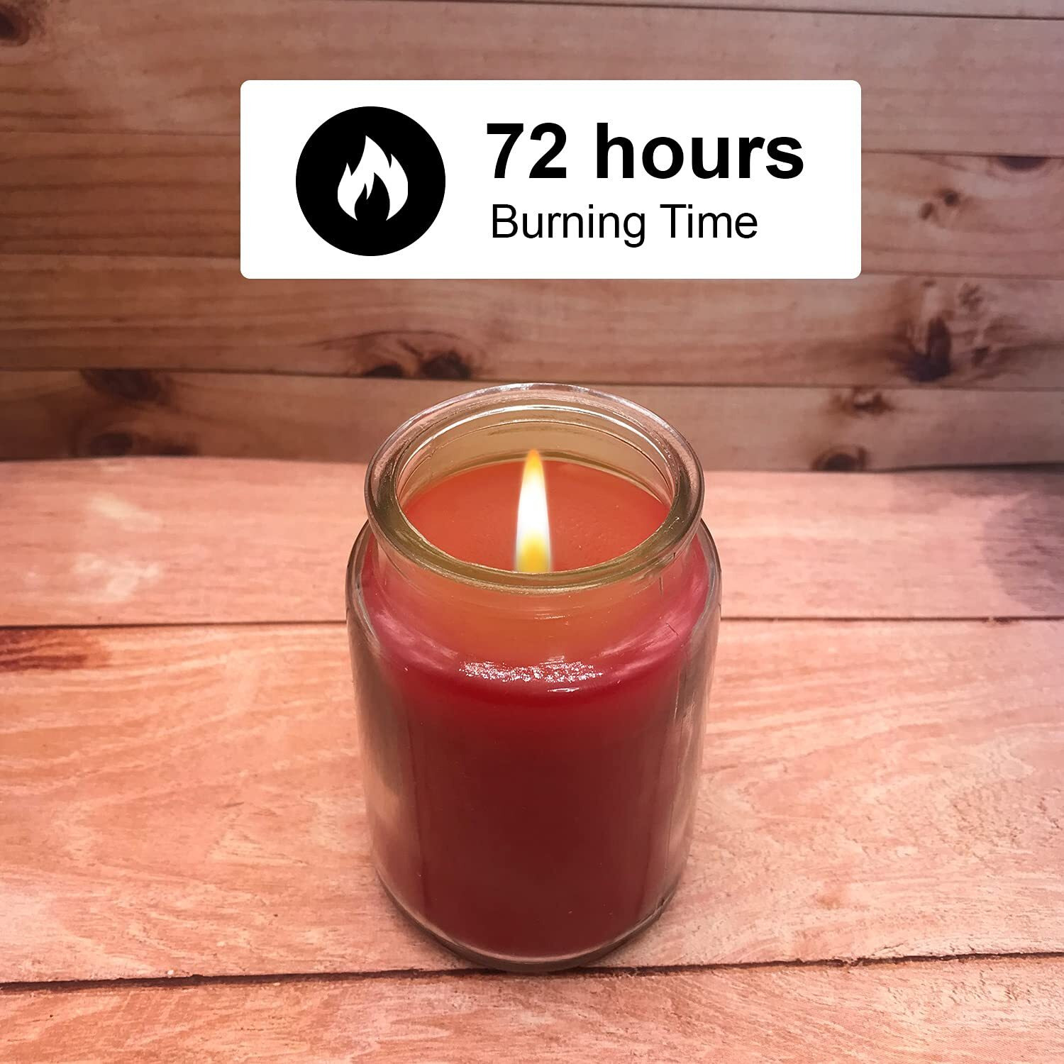 AuraDecor Fragrance Lid Jar Candle || Long Burning 72 Hours || Smokeless || Spa Candle || Aroma Candle (Strawberry)