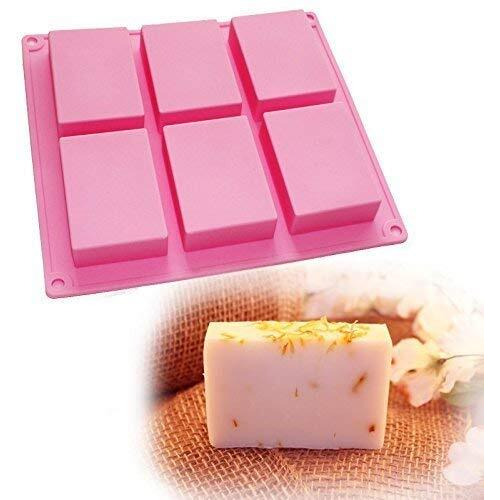 Perfect Pricee Soap, Candle, Resin Art and Crafting tool, Muffin, Cake, Soap Bombs, Model, Repillica Moulds Mold DYI kit, Hobby kits, Kids activity tool (Rectangle)
