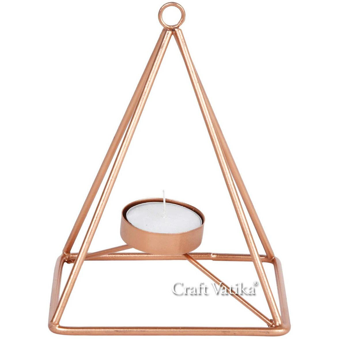 CraftVatika Geometric Tea Light Candle Holder for Home Decoration Metal Tealight Candle Holders Stand for Home Indoor Outdoor Garden Living Room Decor