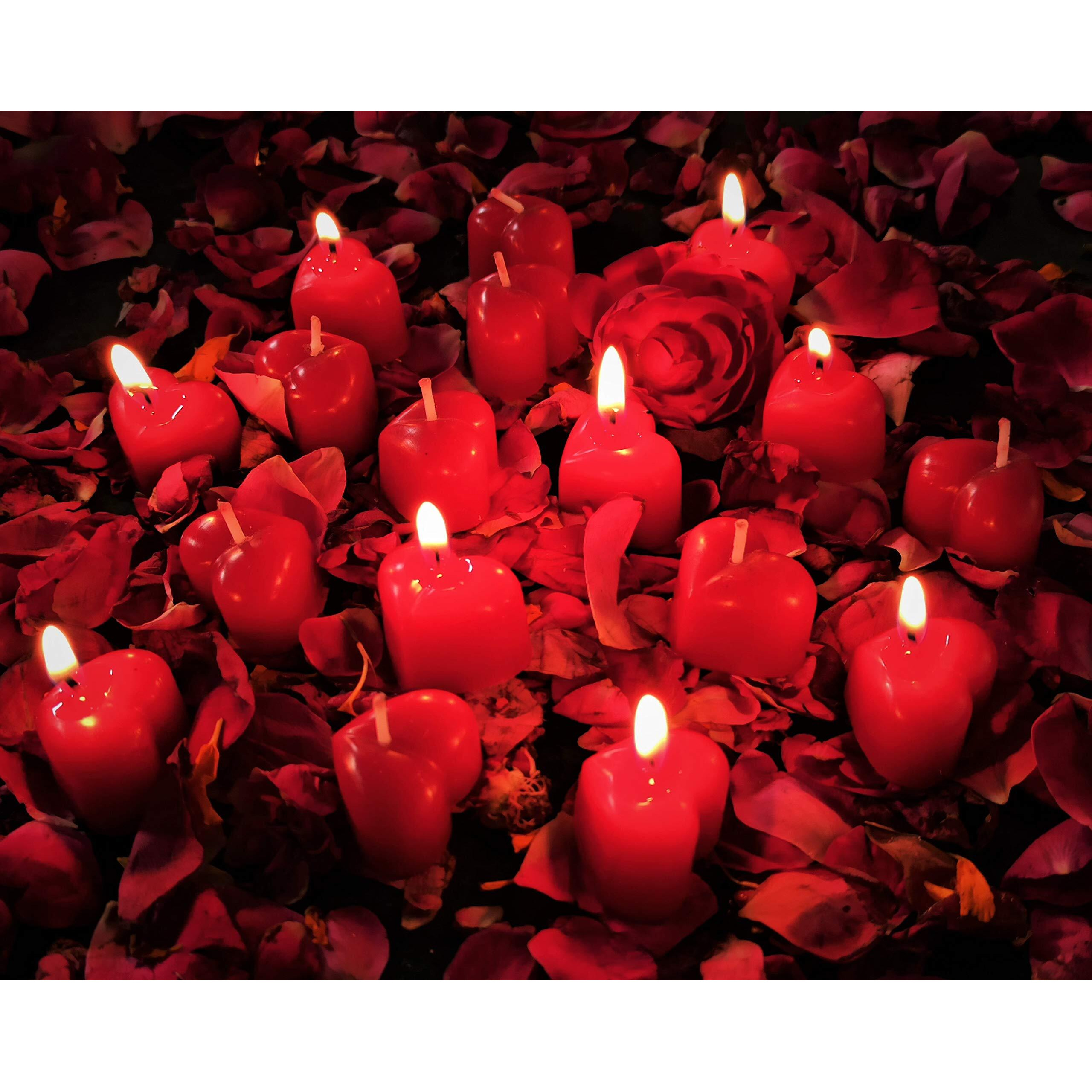 Shraddha Creation Paraffin wax Scented Candle, Pack of 16, Rose
