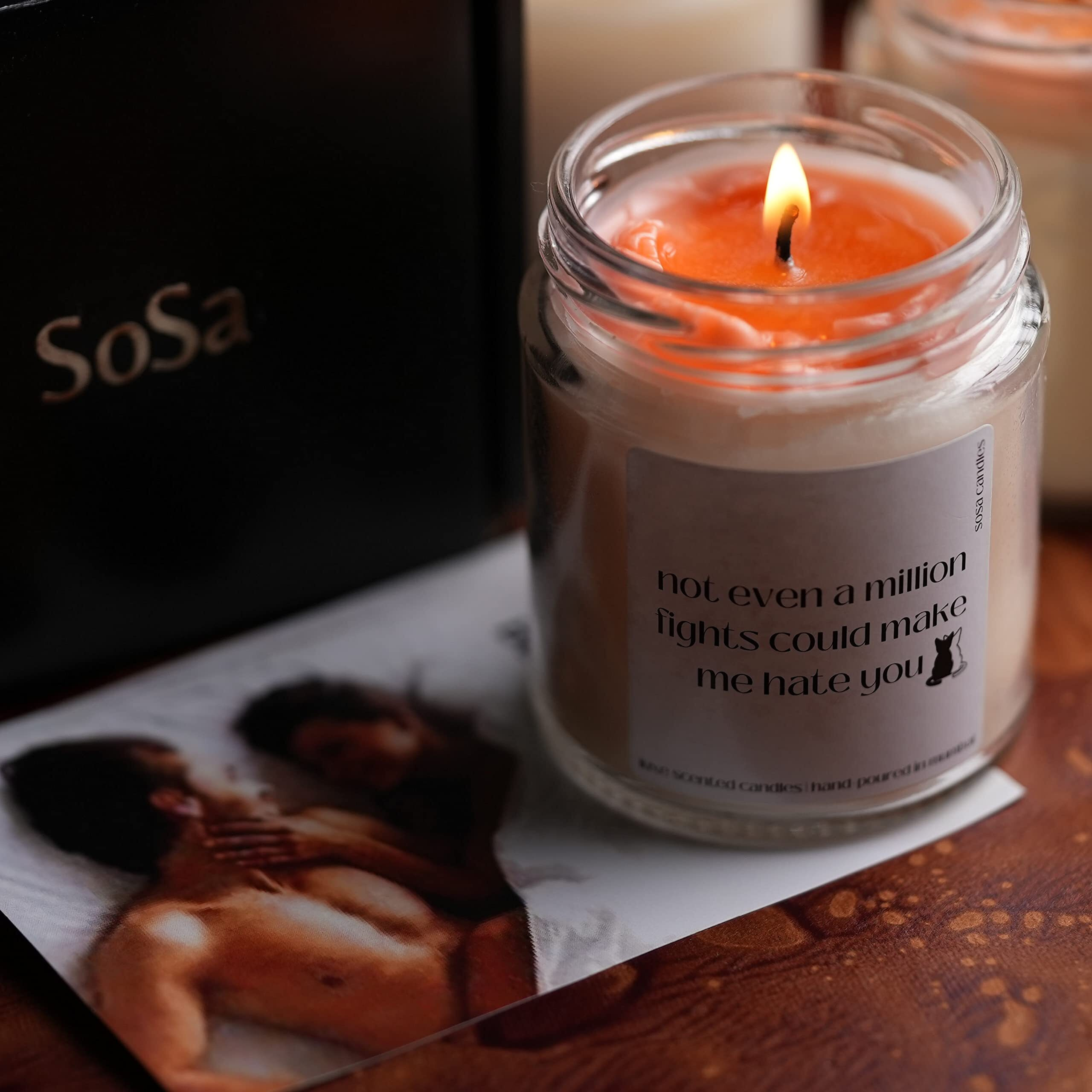Not even a million fights could make me hate you - Highly Scented Candles Gift Set | Girlfriend Gifts | Boyfriend Gifts | Husband Gifts | Wife Gifts | Candles For Home Decor | Candle Gift For Girlfriend | Gift For Boyfriend,Husband,Wife | Scented Candles For Home Decor | Romantic Decoration For Bedroom