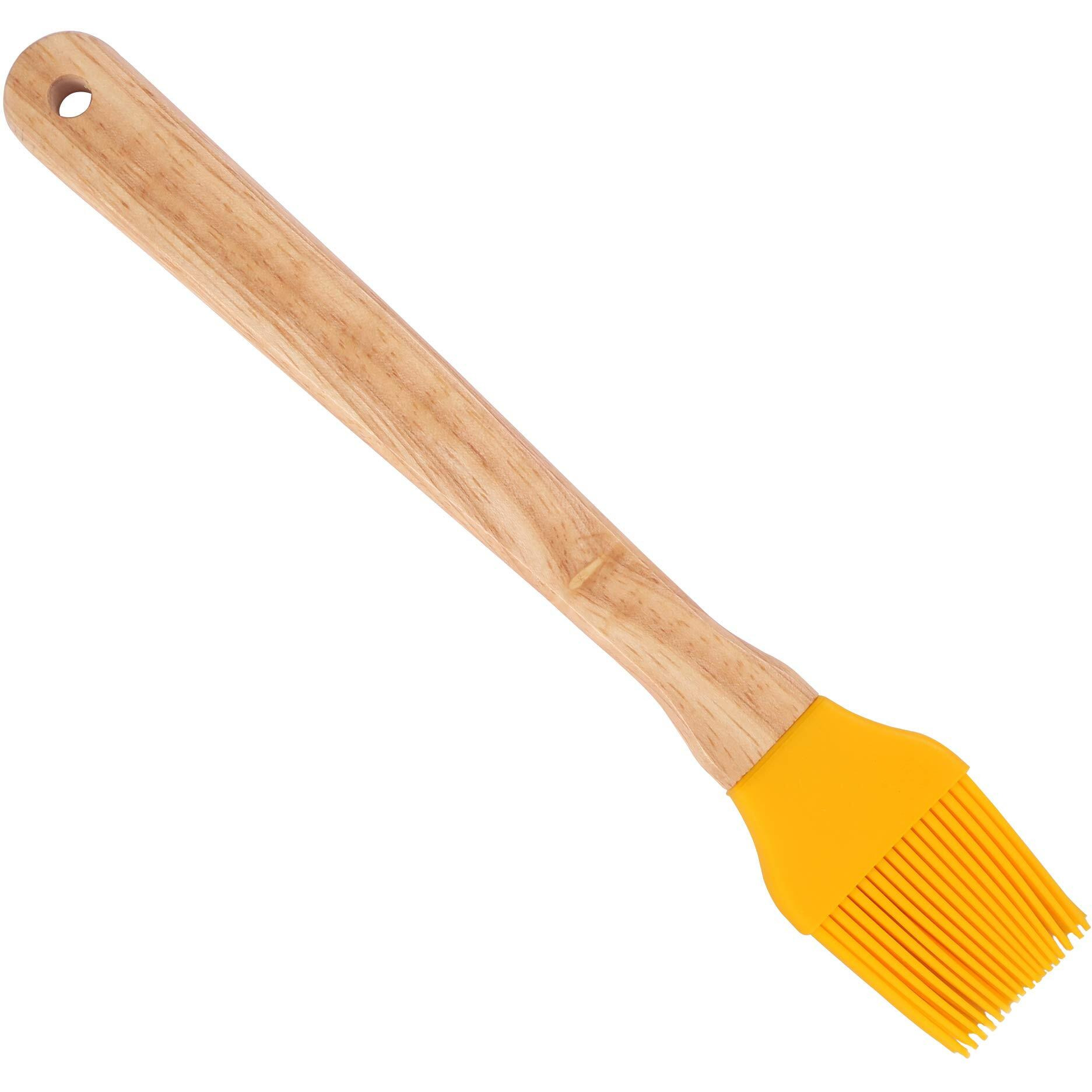 Classy Touch,Silicone Oil basting, Pastry Brush and Spice marinating Brush for Roti, Tandoor, Barbeque, Pastry, Sweets - Set of 2 Pieces