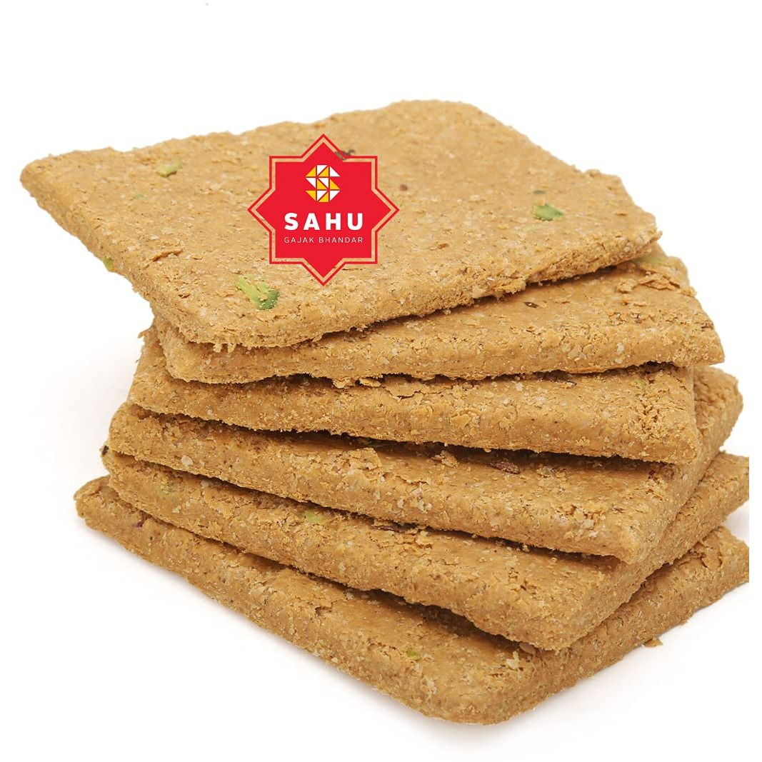 SAHU GAJAK BHANDAR Crispy & Flaky Gazak 2400 Gm |Chikki | Gachak | Gazzak | Gud Sesame Bar | Jaggery Sweets and Chikki Snacks (Pack of 6 Box Each 400 Gm)
