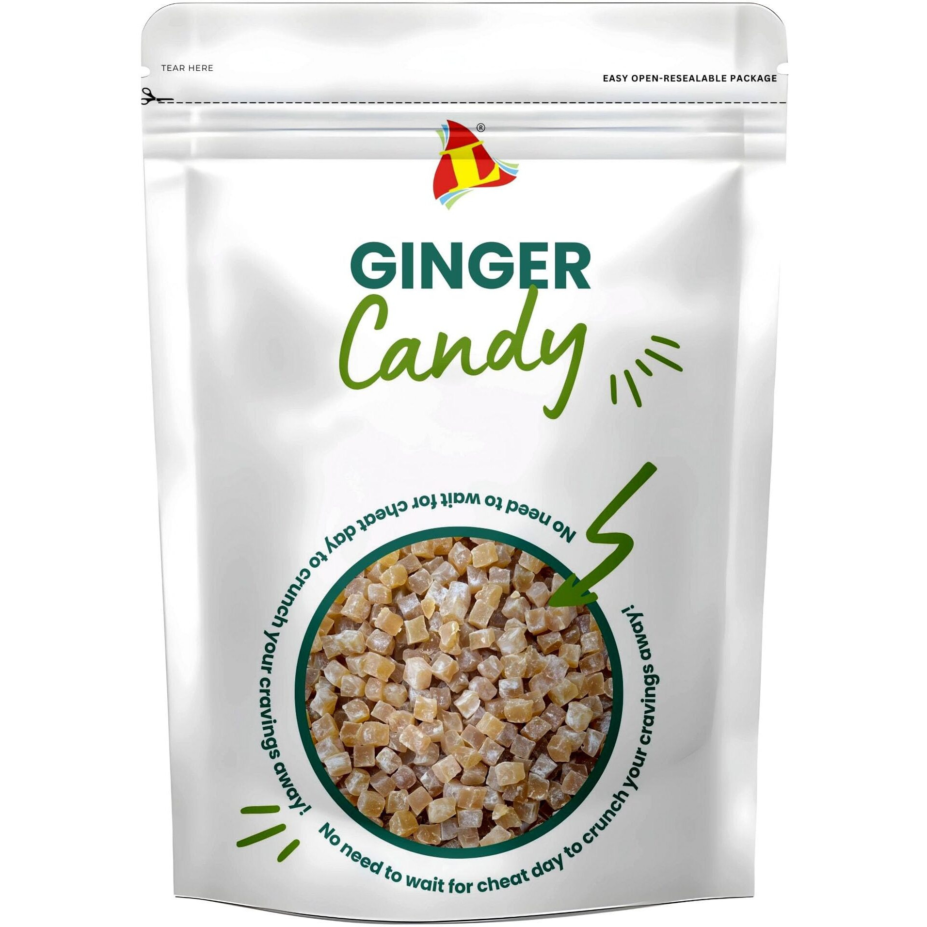 LEEVE DRY FRUITS Dried Ginger Candie Adrak Sweets Candy Nausea Softest Healthy Immunity Booster Food 400 Gram pack