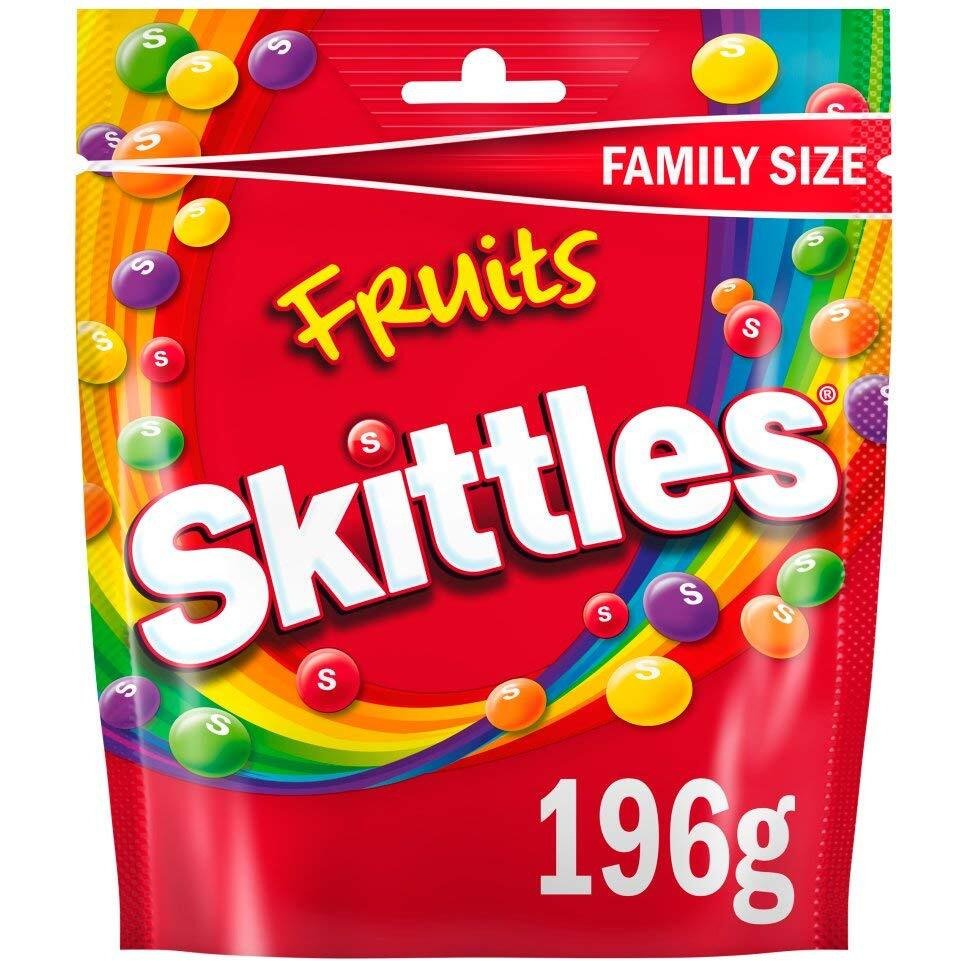 Skittles Fruits Sweets Flavoured Candy (Imported),196g