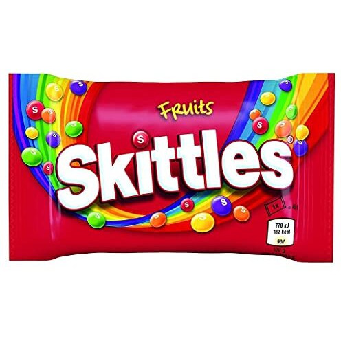 Skittles Fruit Sweets Bag, 2 Pack, 2 x 45 g