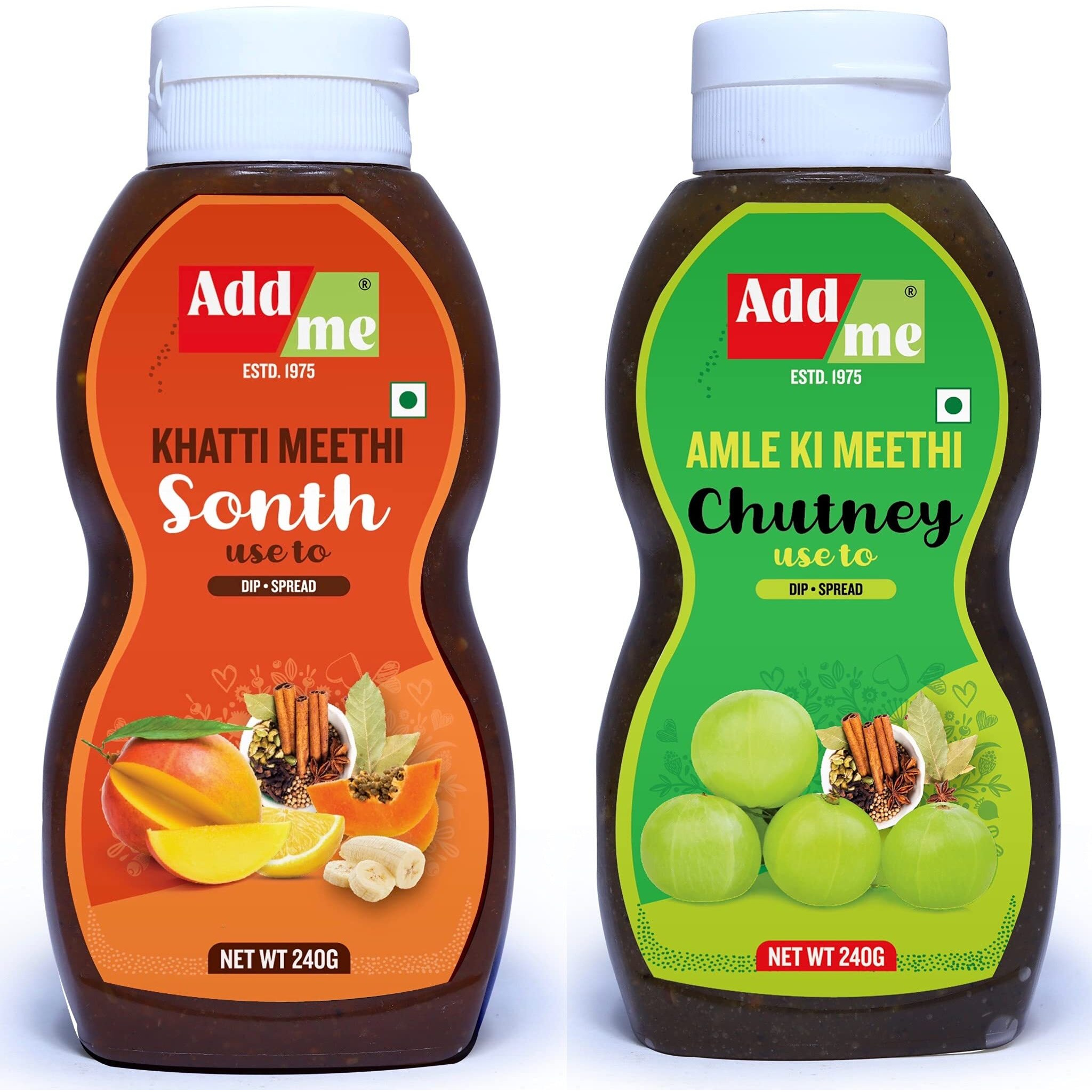 Add me Khatti Meethi sonth 240G, Amla Sweet Chutney 240 gm (Pack of 2) 480gm awle ki Sweets chatni  l