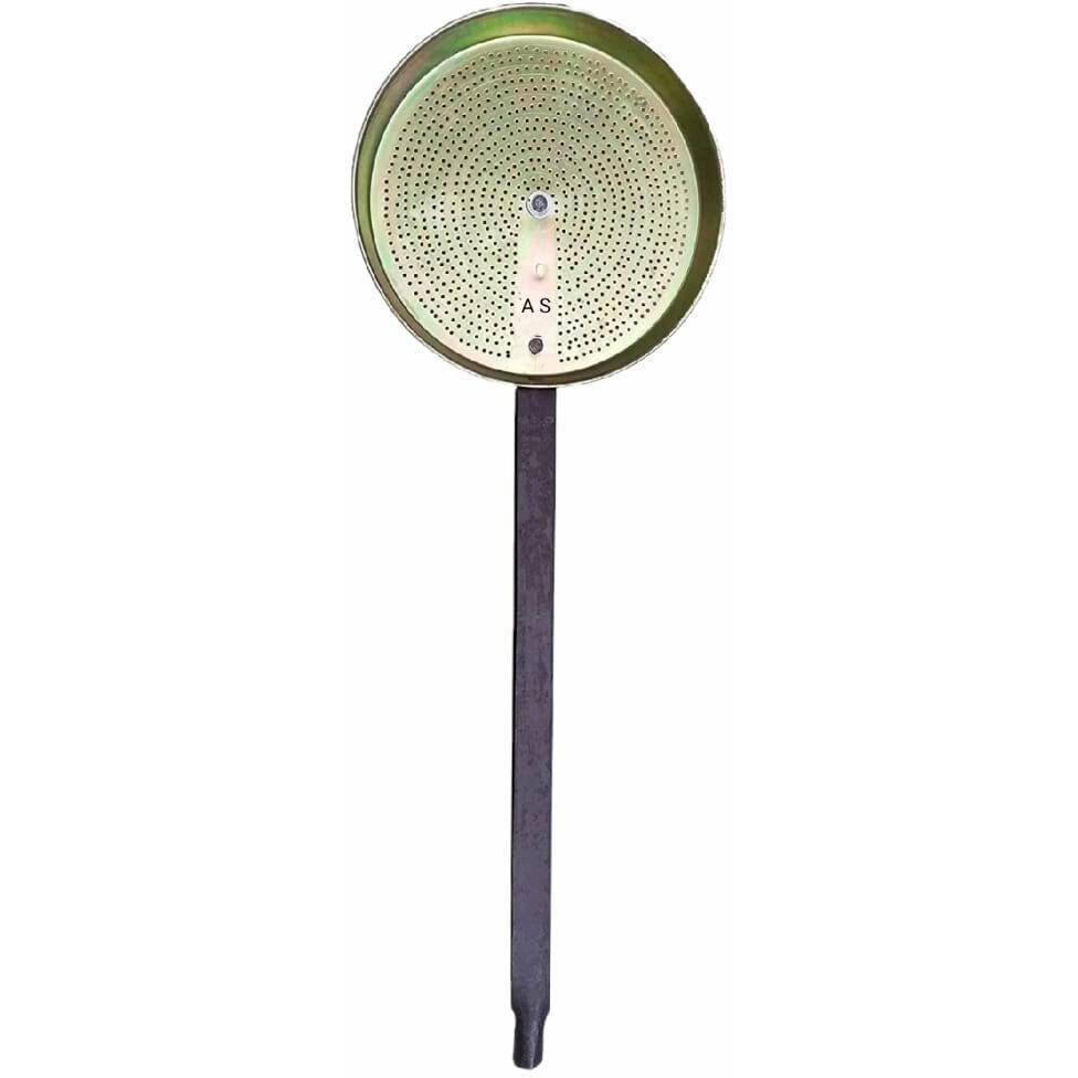 A S Large Commercial Ladoo Perforated Jhara Iron Sieve Strainer for Motichoor Sweets (2 - Boondi Fine)