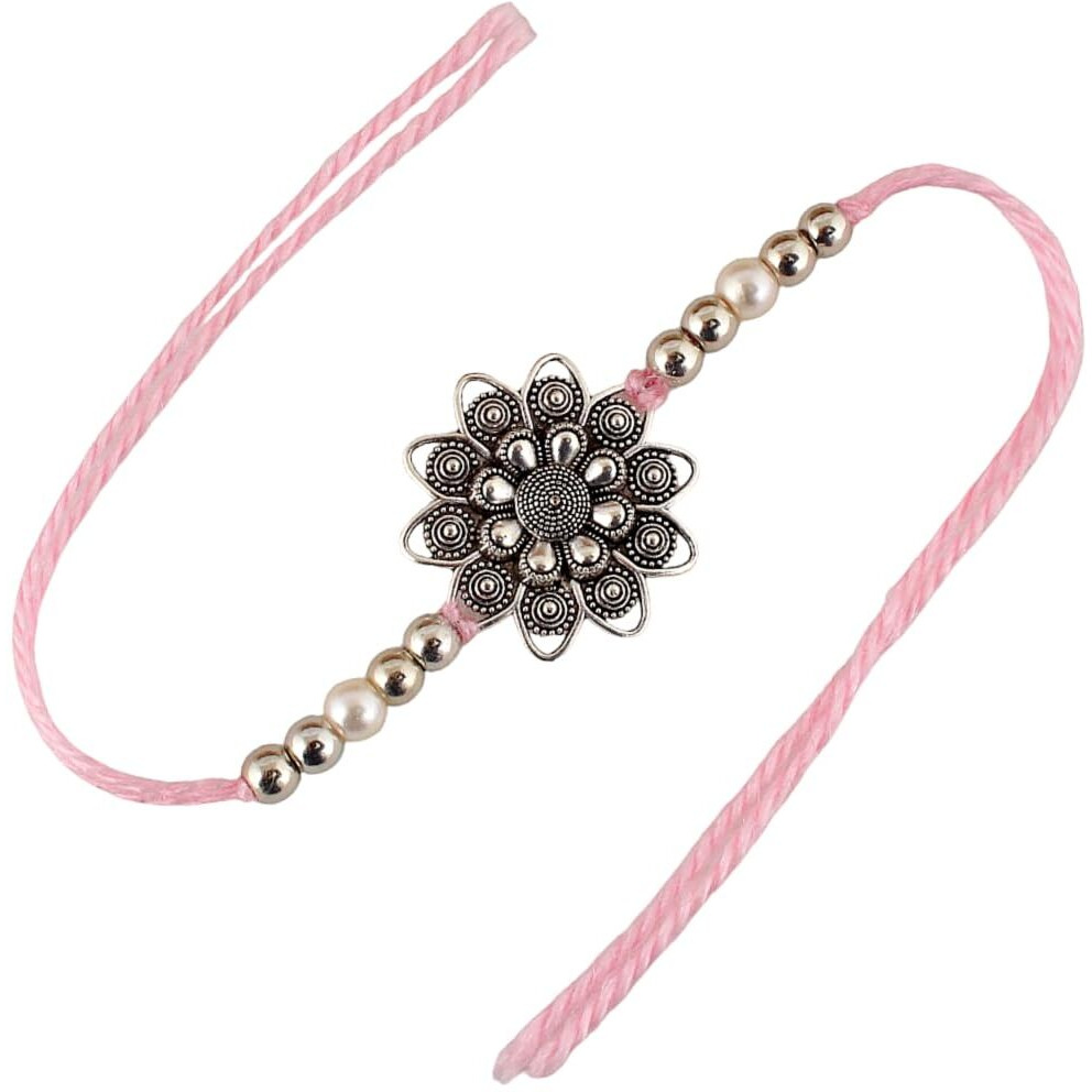 Lucky Jewellery Boys Rakhi Gold Plated Rakhe Boho Collection Rakshabandan Rakhee Bracelet For Bro/Brother/Bhaiya/Bhai/Bhabhi Rakshasutra (53-Weor1-3149-Lct-1)