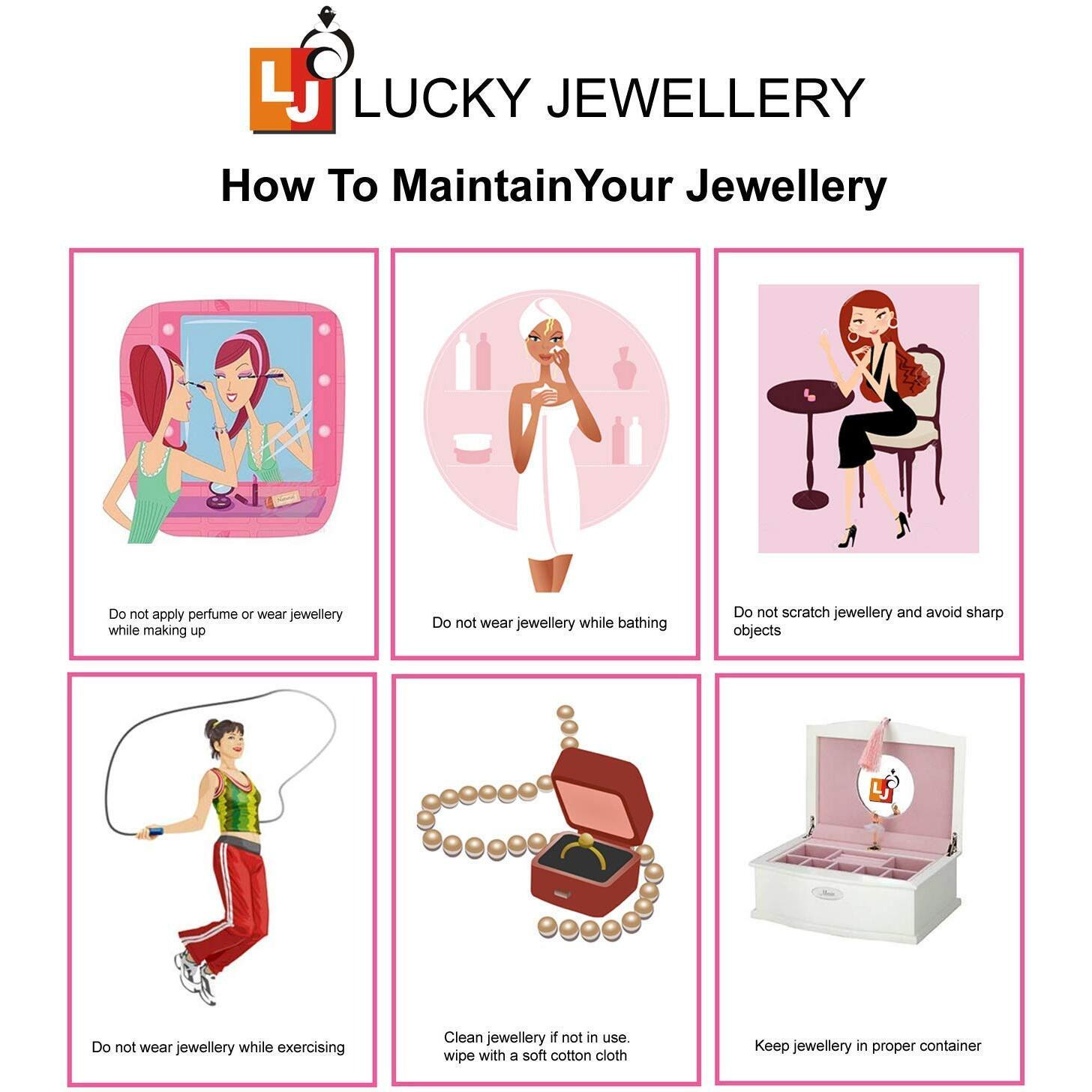 Lucky Jewellery 18 K Gold Plated Karwa Chauth Magenta Color Alloy Wedding Suhag Nath for Girls & Women
