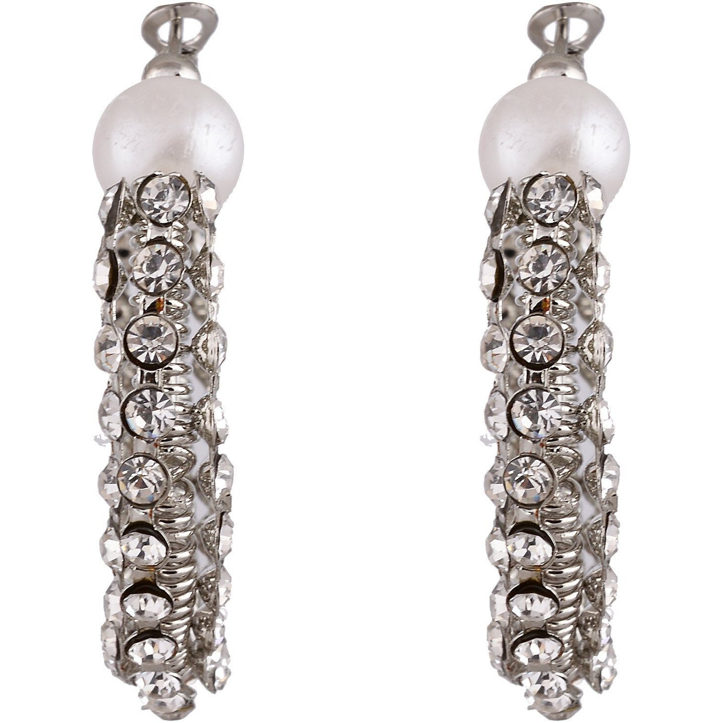 Lucky Jewellery Gold Brass Antique Bali Style Earring for Women (240-U1IM-S878-W-S)