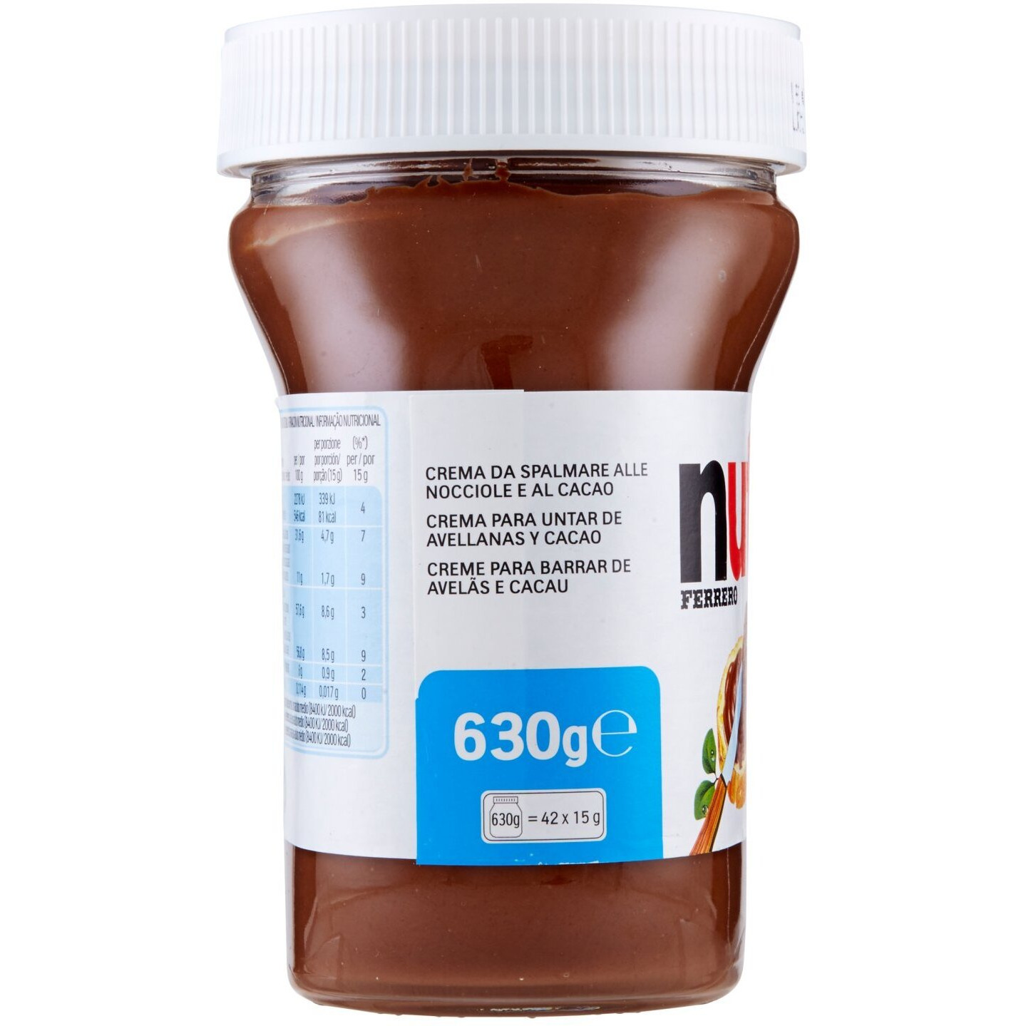 Nutella Chocolate Hazelnut Spread, 630 g