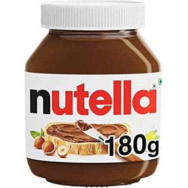 Nutella Hazelnut Spread with Cocoa Jar, 180 g with Bigger Pack