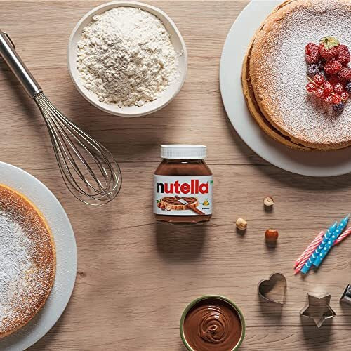 Nutella Hazelnut Spread with Cocoa Jar, 180 g with Bigger Pack