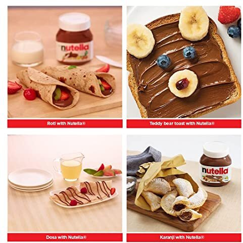 Nutella Hazelnut Spread with Cocoa Jar, 180 g with Bigger Pack