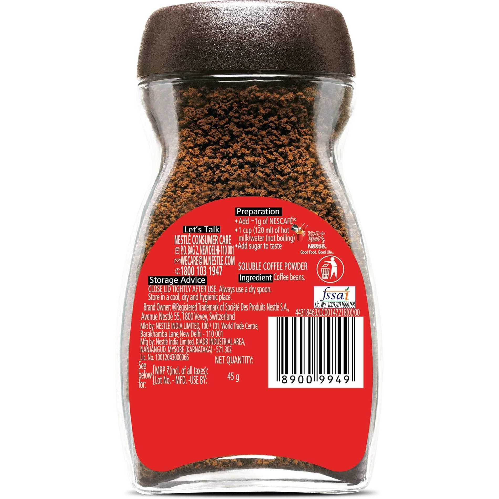 NESCAF Classic Instant Coffee, 50g Dawn Jar| 100% Pure Coffee
