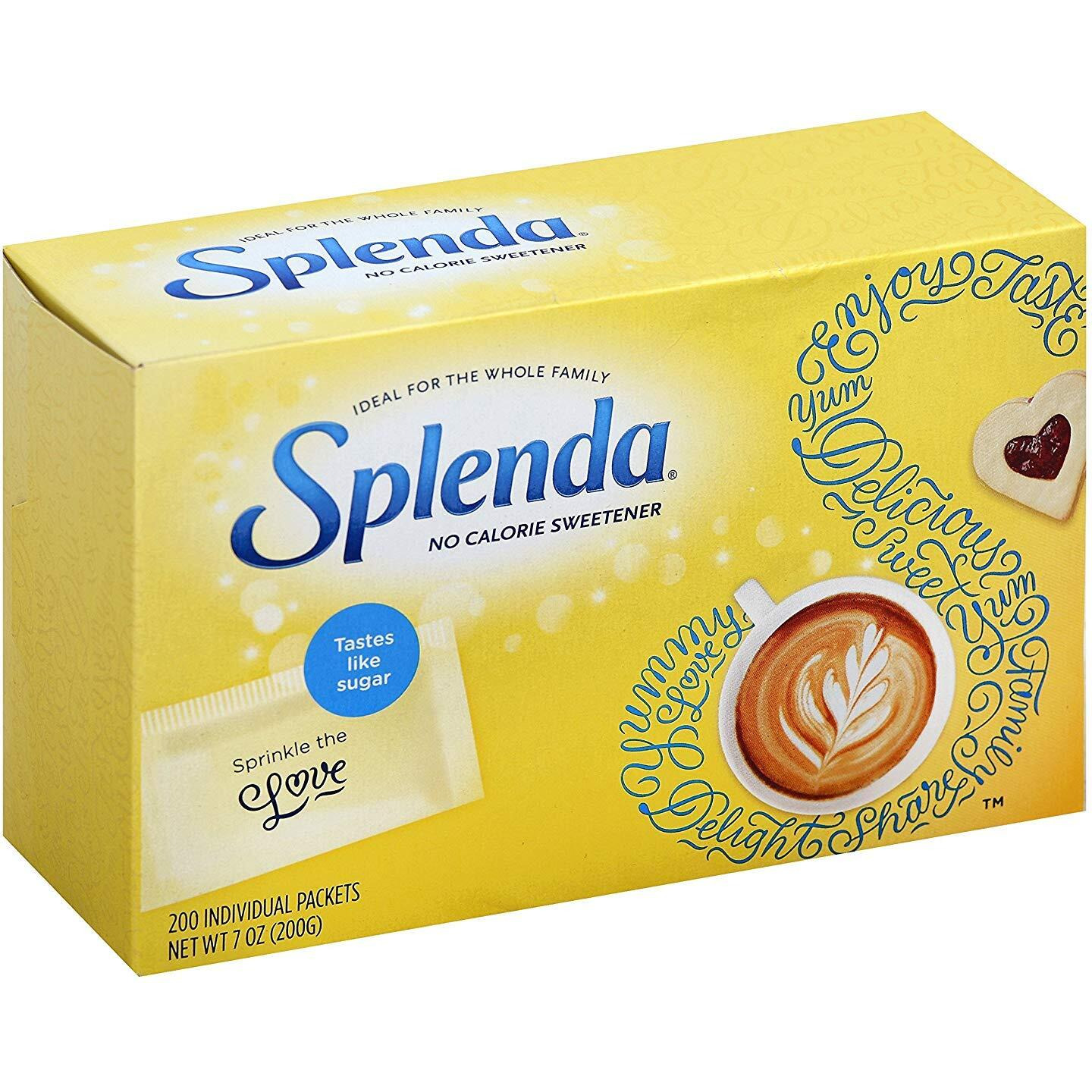 Splenda No Calorie Sweetener 200 Packet ( 200 X 1g ) 200g