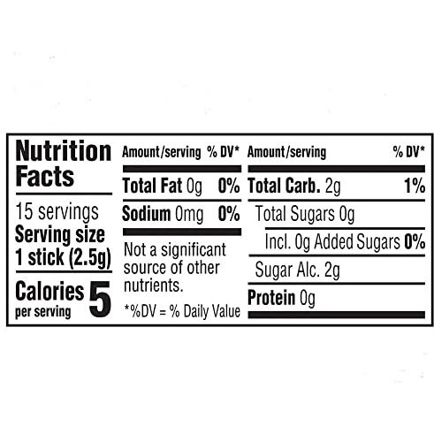 5 GUM Cobalt Peppermint, Sugar Free Gum, 15 Sticks, 2 X 40.5 G