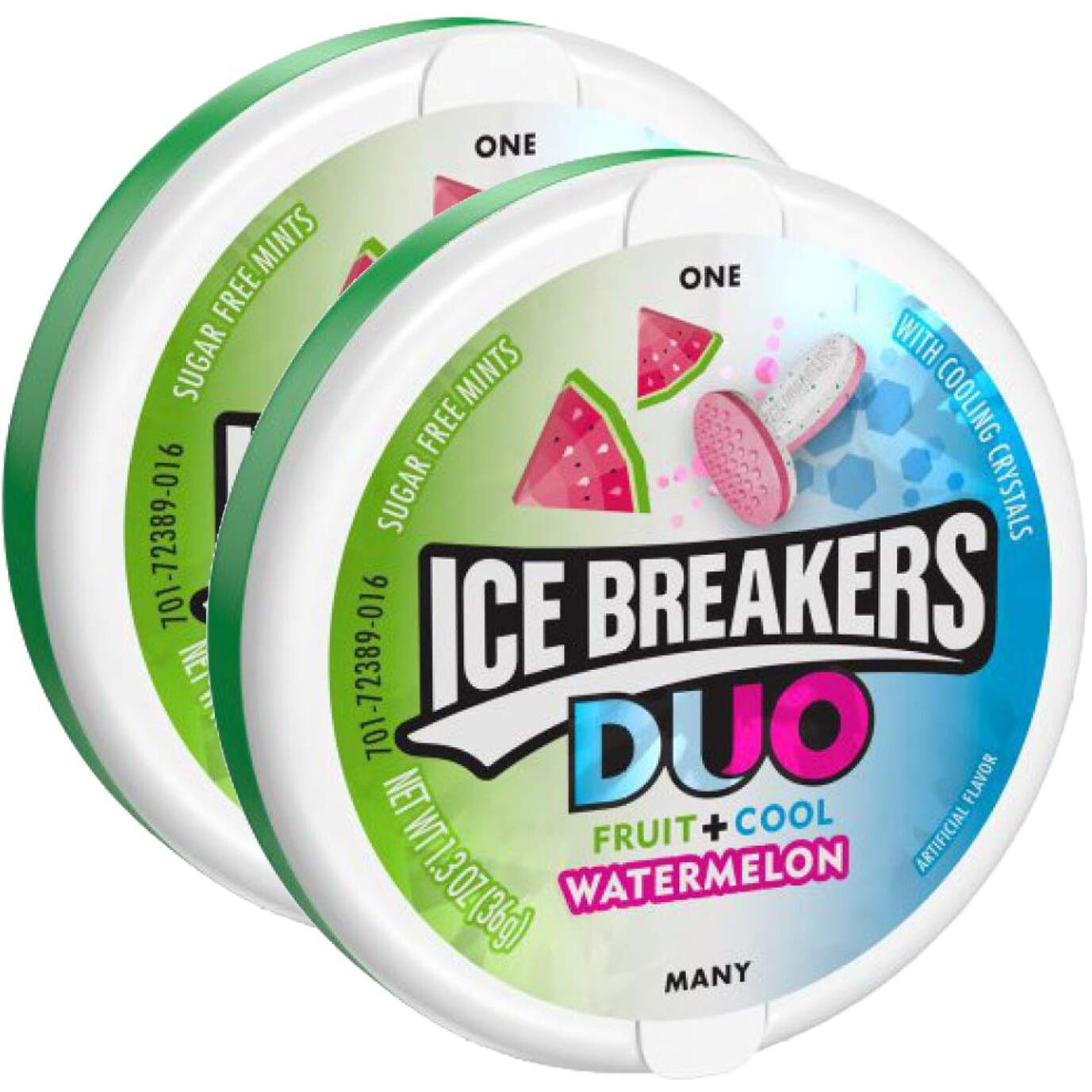 Ice Breakers Duo Fruit + Cool Watermelon, 2 X 36 Gram