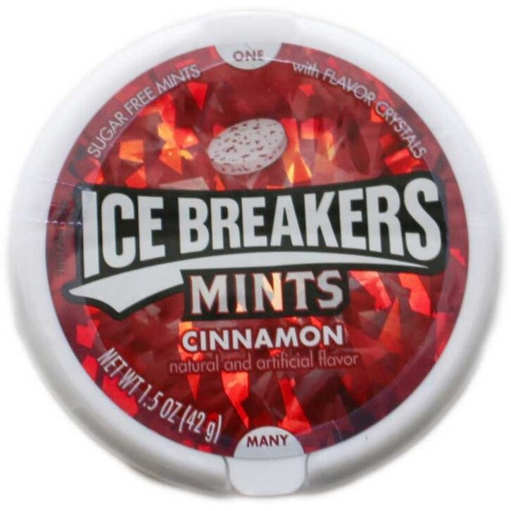 Ice Breakers Sugarfree Mints Cinnamon, 42 Gm
