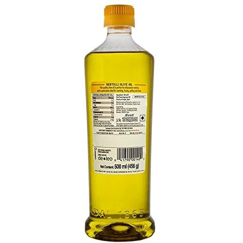 Bertolli Classico Olive Oil- Pure Olive Oil- All purpose cooking oil- Mild Taste-Grilling, Roasting-Italian Brand World no 1- From the makers of Figaro- 500ml Bottle