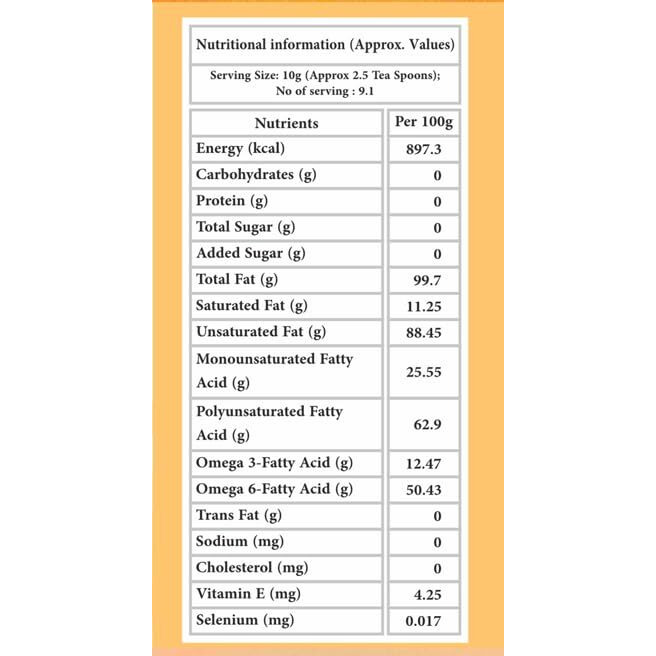 IndicWisdom Wood Pressed Walnut Oil 200 ml (Cold Pressed Walnut Oil - Extracted on Wooden Churner)