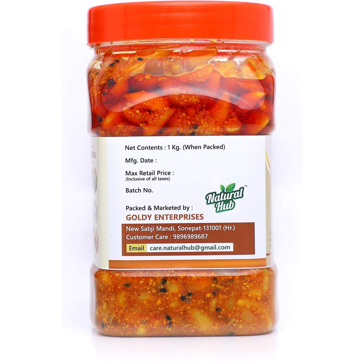 Natural Hub Homemade Garlic Pickle, Lahasun Ka Achaar, Marwadi Tadka (1kg)